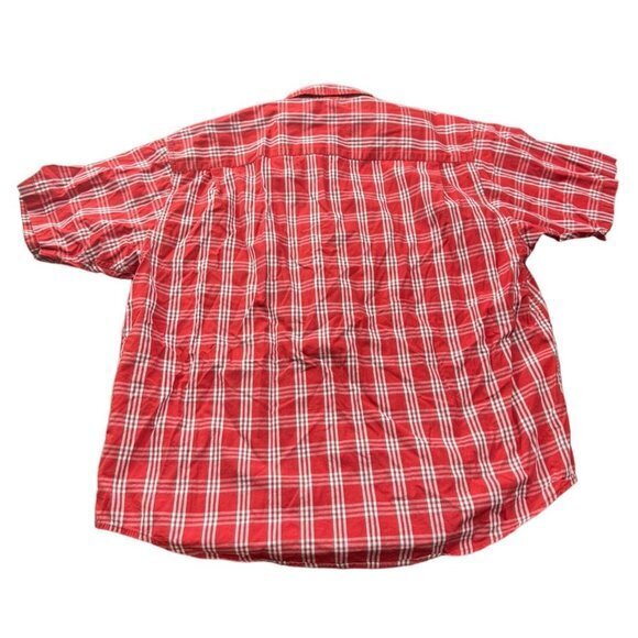 WRANGLER RED BUTTON UP SHIRT SIZE XL | D1 - Picture 2 of 5